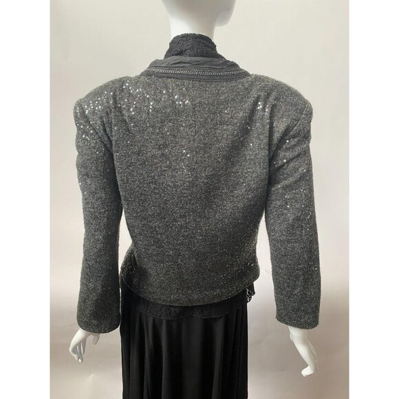 Max & Co Sequin Embellished Jacket Womens M - Picture 4 of 13